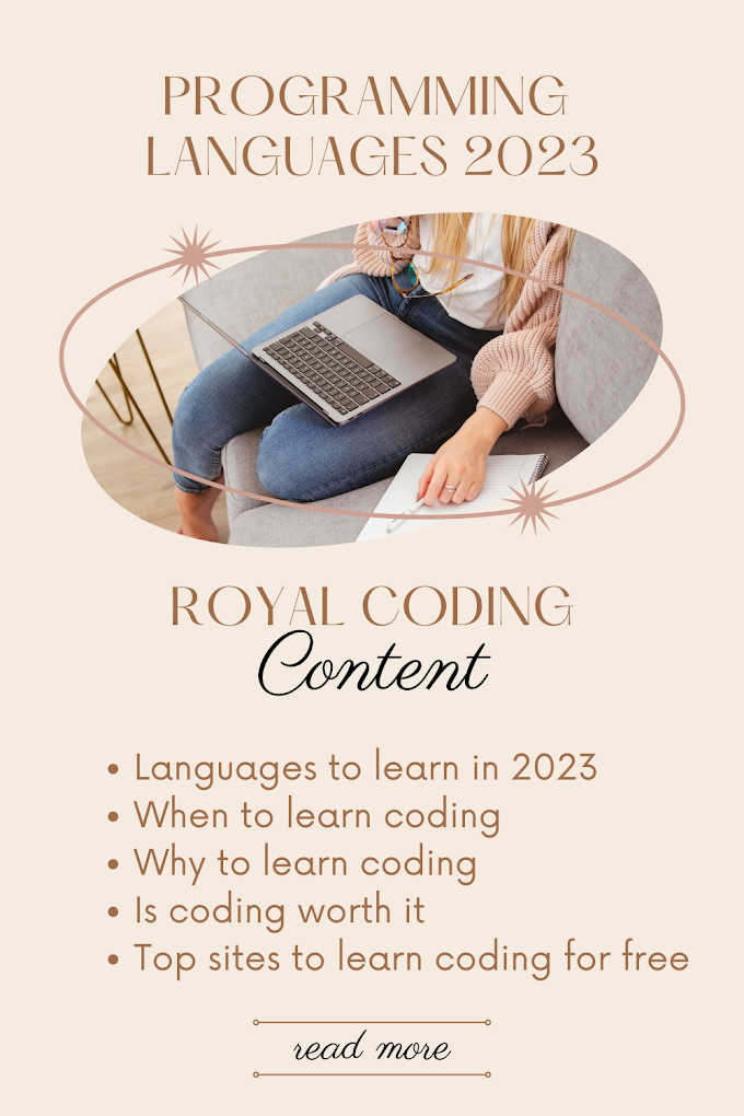 Which programming language to learn in 2023 first? Royal Coding Help