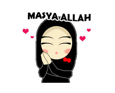 LINE Creators Stickers Young Muslimah  Animated Example 