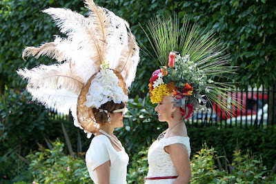The peacock hats at RA 2015