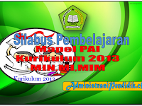 Download Silabus Pembelajaran Kurikulum 2013 mata pelajaran PAI MI MIN dan MIM Kelas 1-6