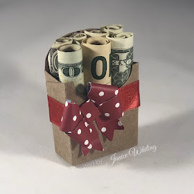 money roll box with small double bow die!