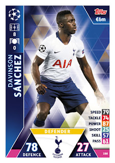 Match Attax UEFA Champions League 2018 2019 Tottenham Hotspur Set