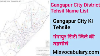 Gangapur city tehsil suchi