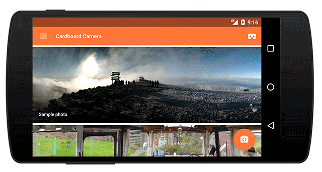 Google 3dのvr 仮想現実 画像撮影アプリ Cardboardカメラ を公開 Itmedia Mobile