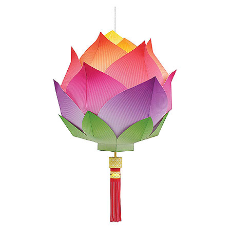 Lotus Lantern Papercraft