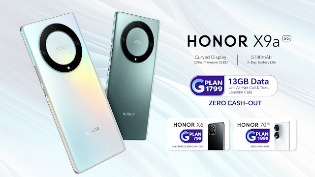 HONOR X9a 5G to be available via Globe Postpaid Plans with Zero Cash-out, 13 GB Data