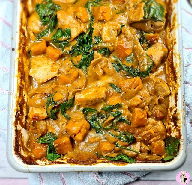 slimming world Chicken, Sweet Potato & Spinach Bake Recipe low syn