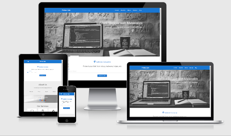 Safelink with Materialize CSS - Responsive Blogger Template Safelink with Materialize CSS - Responsive Blogger Template