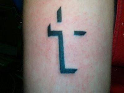 Cross Tattoo #260. Reproduced With Permission. It was inked by Ryan Fink at