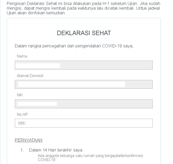 Lowongan Kerja Begini Caranya Jika Form Deklarasi Sehat Belum Muncul atau Menghilang di Akun SSCASN [Jangan Panik]  April 2024