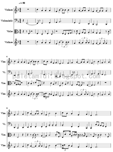 partitura Aiken Tambor - Cancion popular escocesa-