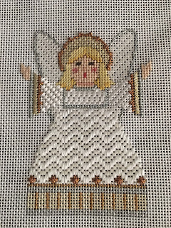 carol dupree needlepoint nativity angel