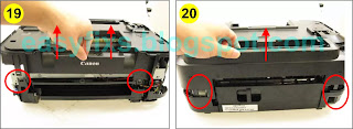 How to disassemble Canon iP3600 series and replace the ink absorber 11