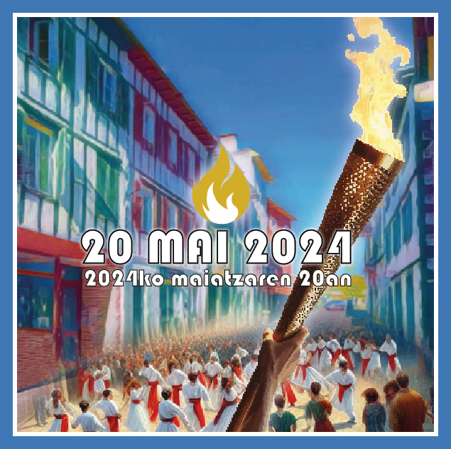 Hasparren la flamme olympique 2024