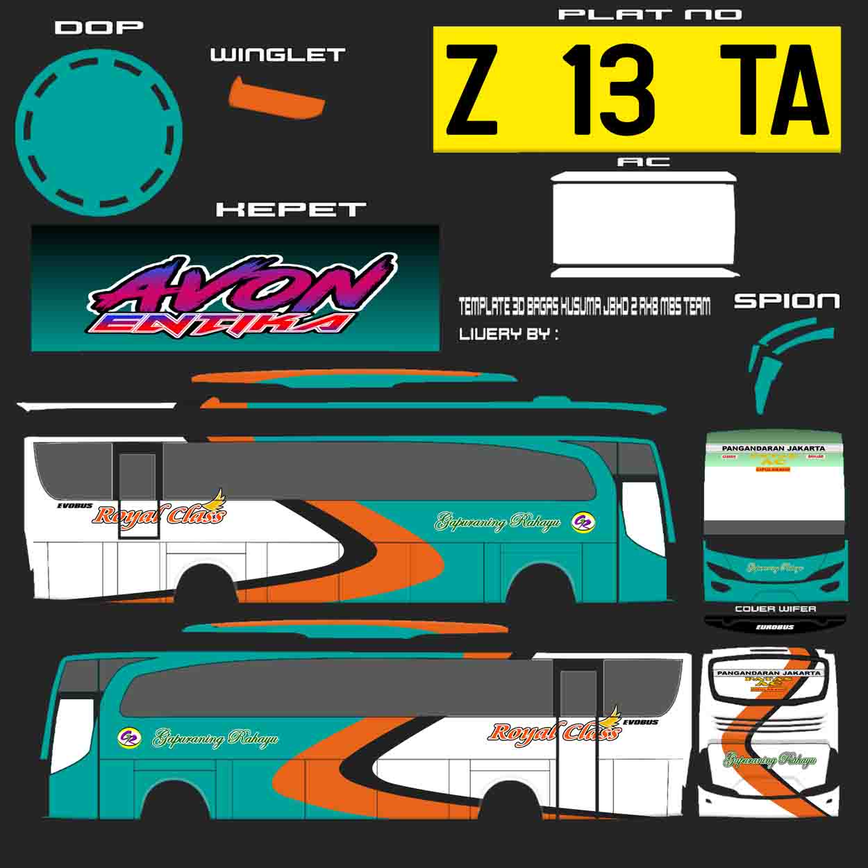 livery bus gapuraning rahayu hd