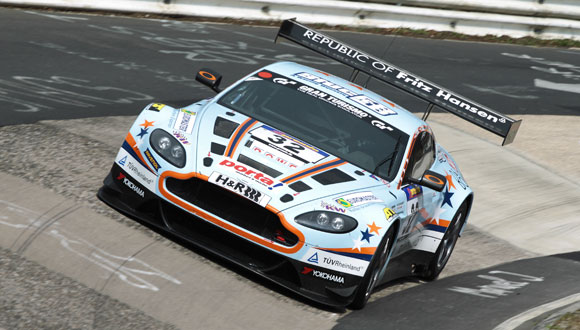 The new Aston Martin V12 Vantage GT3 made its debut at the 4 Hour Race of