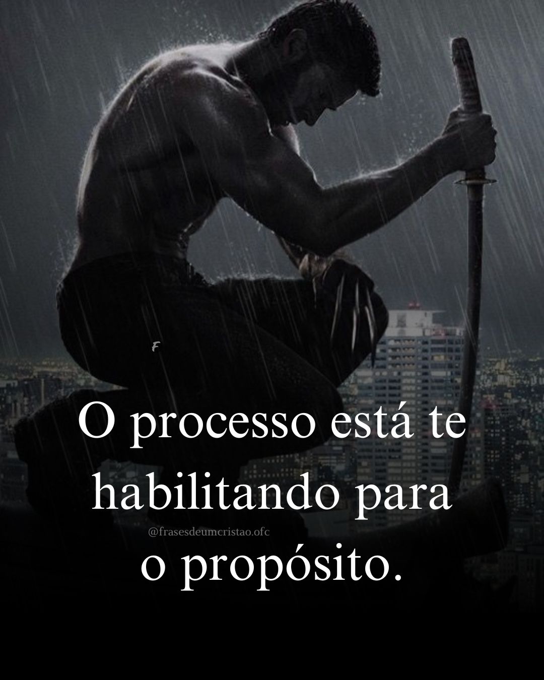 O processo está te habilitando para o propósito.