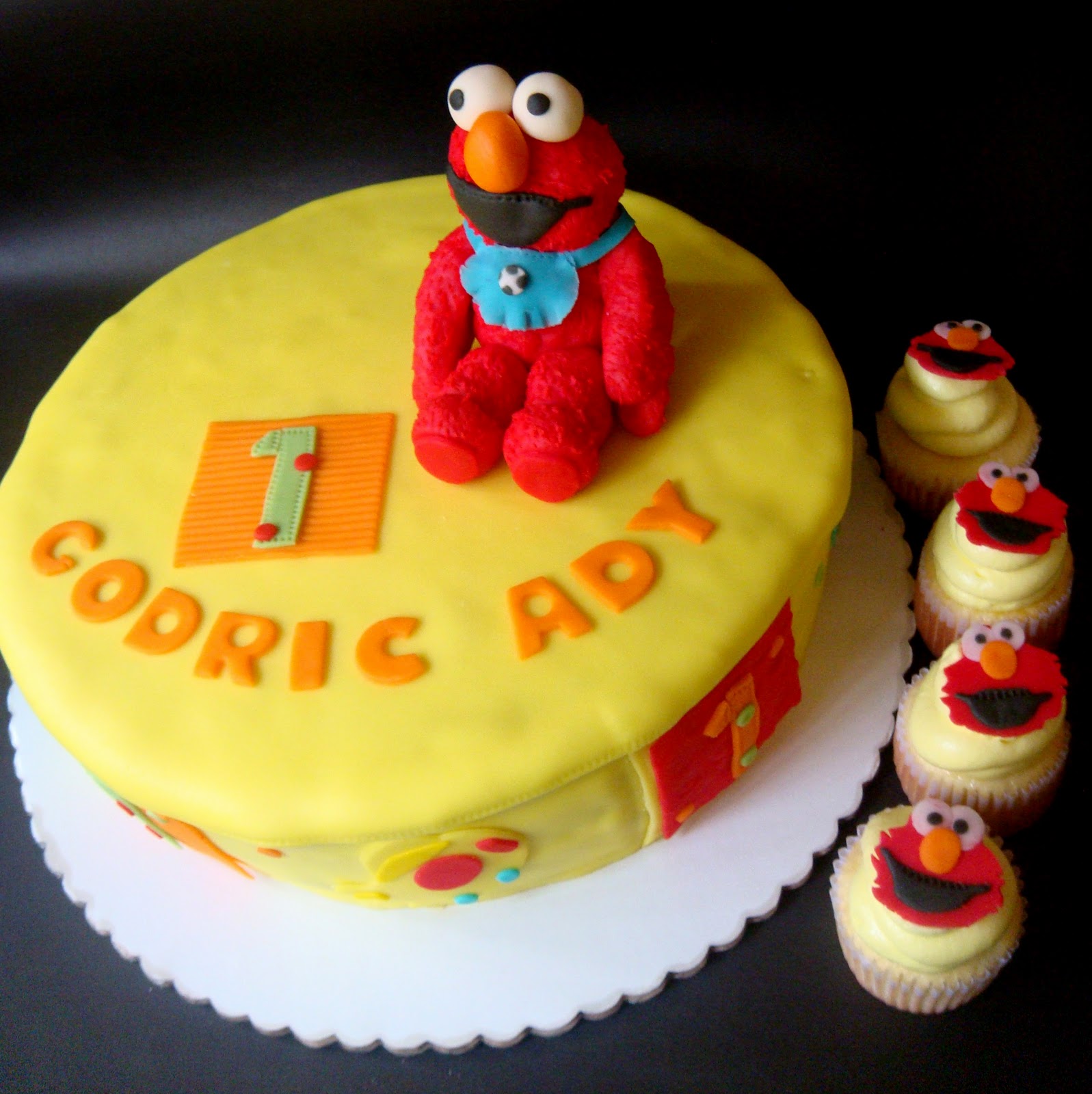 Cakes By Ms Apple Elmo Cake Cupcakes For A Baby Boy S 1st Birthday