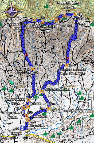 Ampliar plano del recorrido