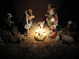 Nativity Scene outside Immaculata Church at USD