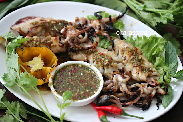 Sotong Bakar Madu Sos Seafood Thai ~ Resepi Terbaik