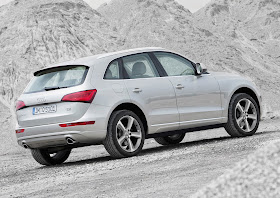 Rear three-quarters view of the 2014 Audi Q5 TDI