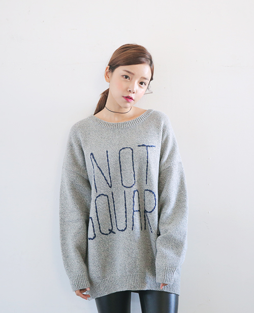 Not Square Knit Pullover