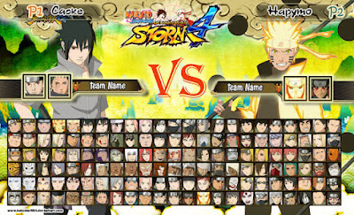 Naruto Shippuden Ultimate Ninja Storm 4 PPSSPP Full Characters Mod Apk Free 