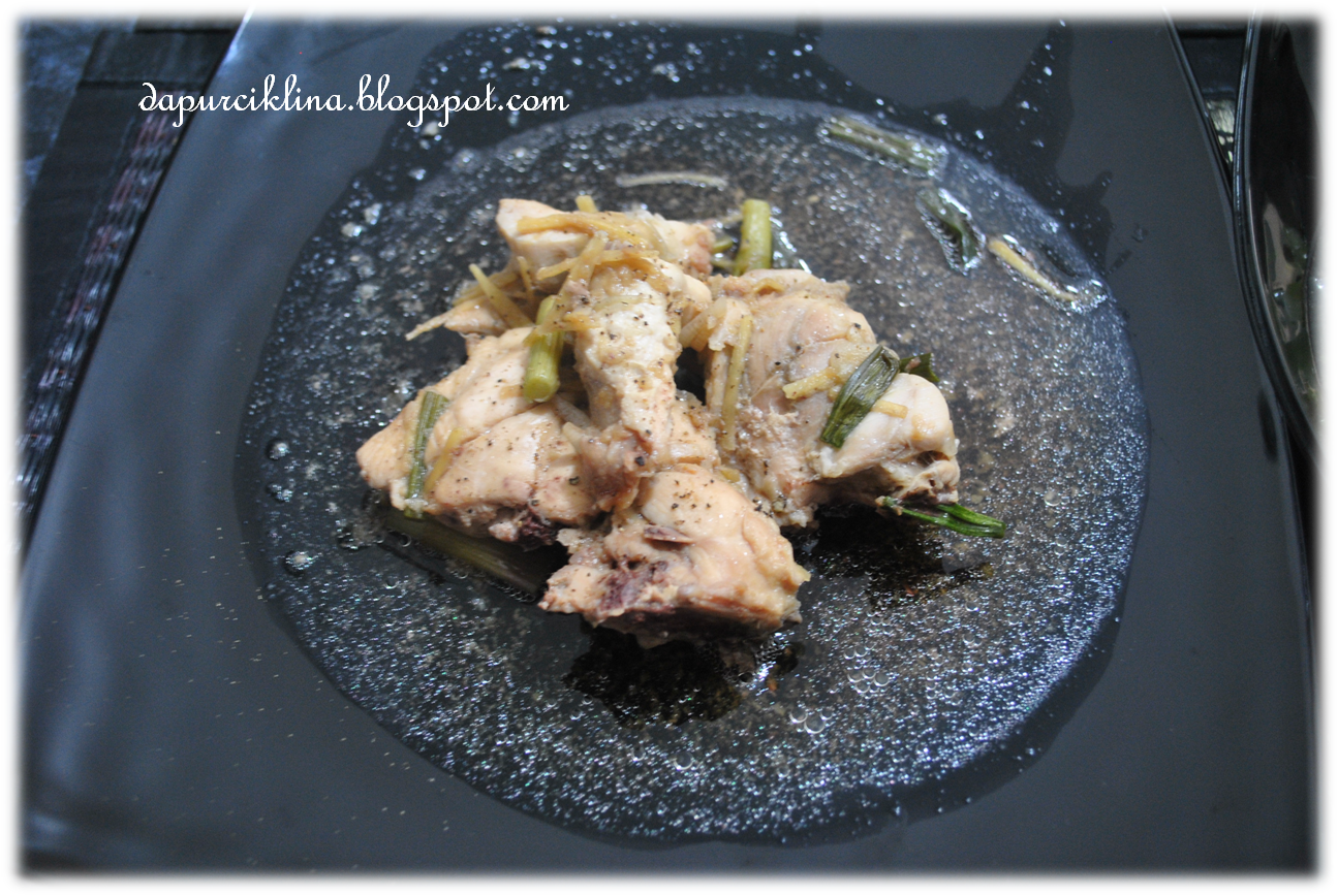Dapur Cik Lina: Resepi Orang Diet (kononnye): Steam Chicken