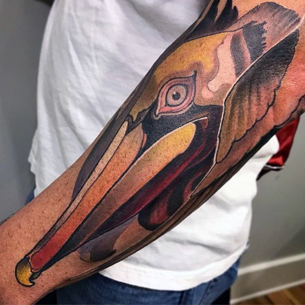 36 tatuagens incríveis de pelicanos para homens!