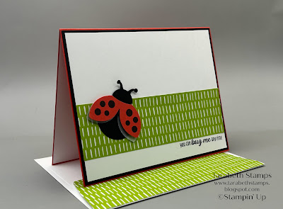 Stampin' Up Hello Ladybug You Can Bug Me Any Time Card by Tarabeth Stamps