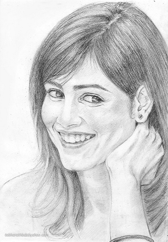 Genelia Pencil Sketches