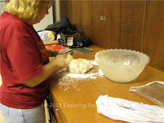 Cutting the Dough Into Smaller Pieces