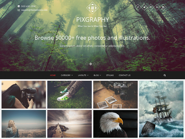 Free Wordpress theme for Photography