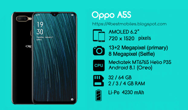oppo a5s specs review - مواصفات هاتف اوبو a5s