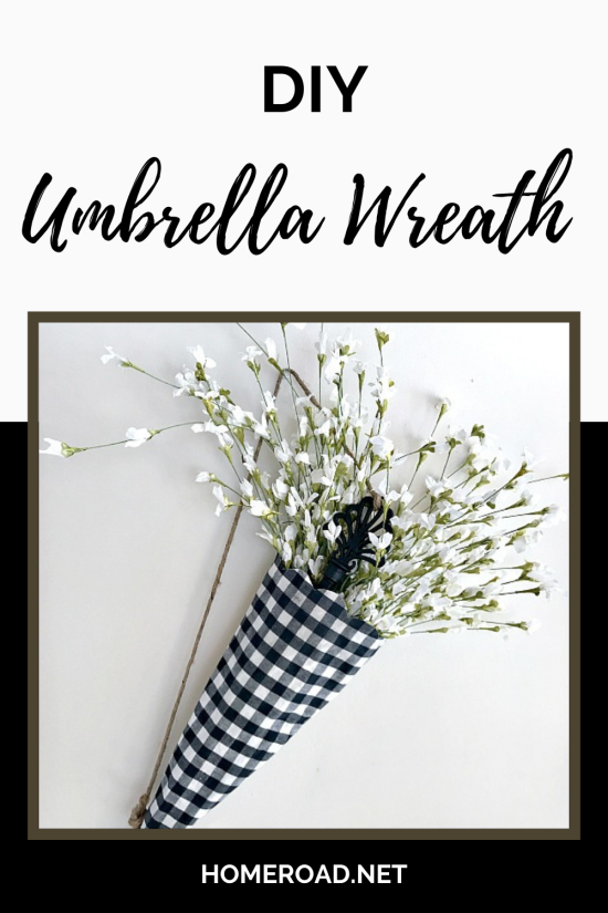 umbrella wreath pin