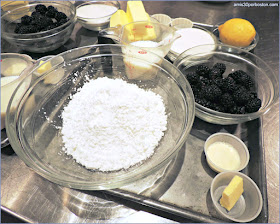 Ingredientes de los Mini Bundt Cakes de Limón y Moras