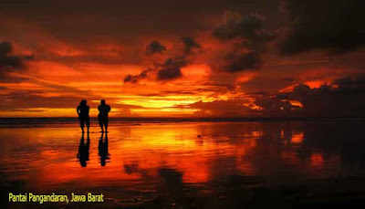 Sunset Pantai Pangandaran, Jawa Barat