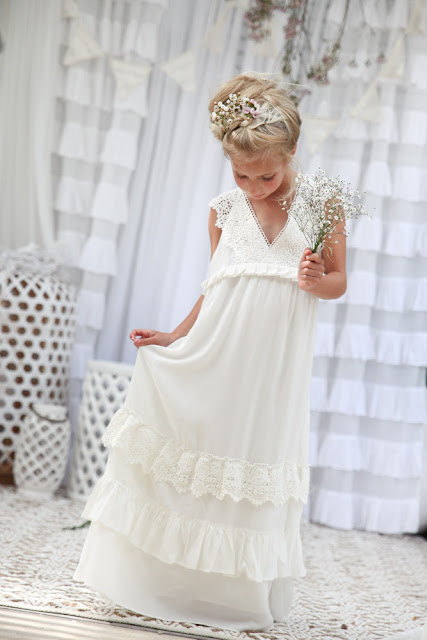 Tea Princess flower girl dress