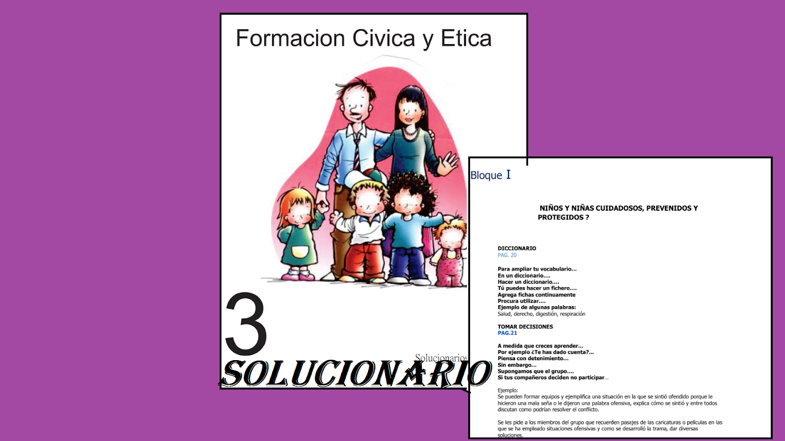 Solucionario Tercer Grado Formacion Civica Y Etica Material Educativo Primaria