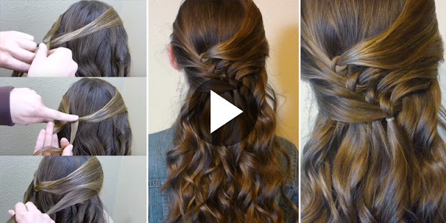 How To Create Diagonal Knots Hairstyle, See Full Tutorial