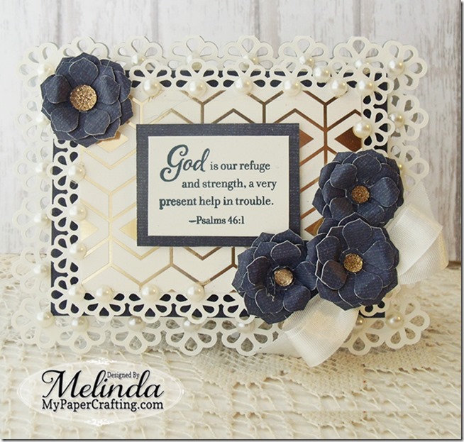 Pazzles Craft Room Scalloped Edge Card With CTMH Stamp