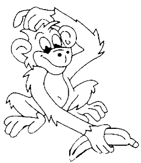 cartoon monkey coloring pages,animal coloring pages