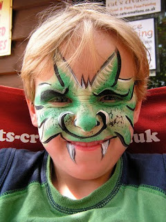 Dragon Face Body Painting