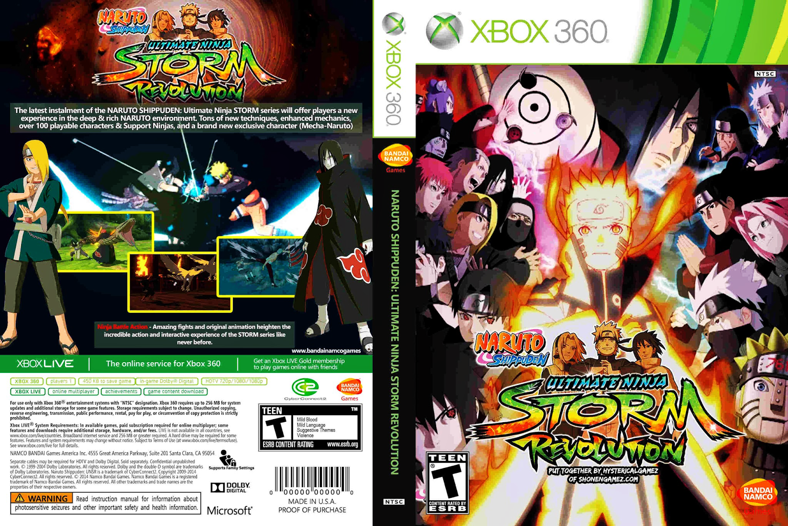 Naruto Shippuden Ultimate Ninja Storm Revolution - Xbox 