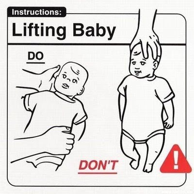 funny pictures instructions for new parents