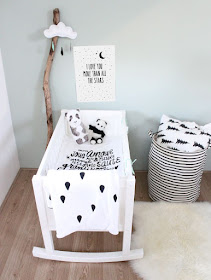 chambre enfant noir et blanc