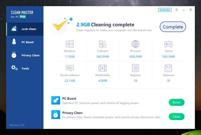 Clean Master Professional v6.4 Phiên bản đầy đủ