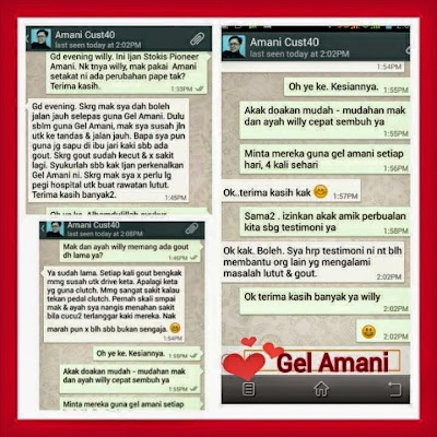 testimoni gel lutut amani