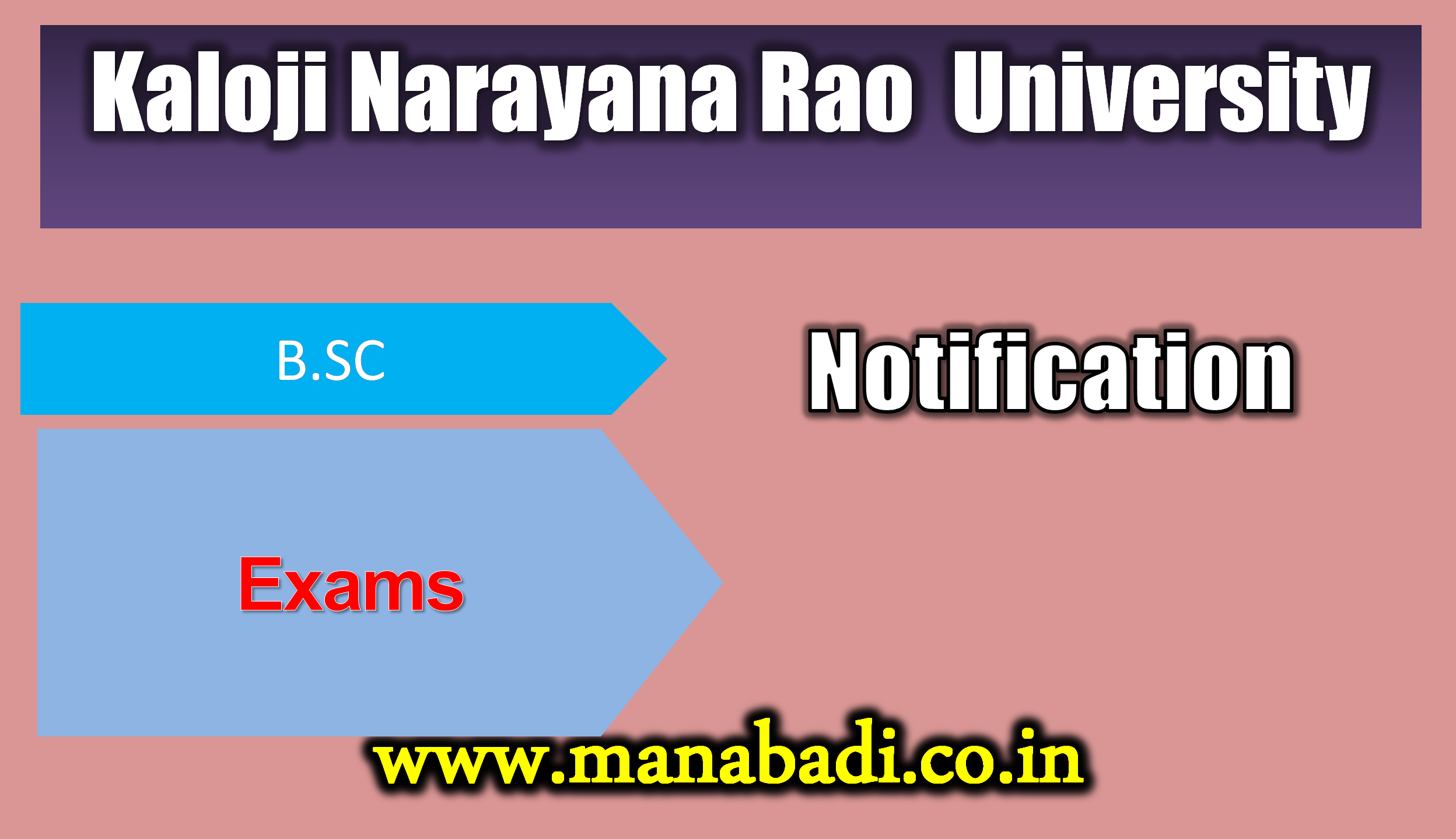 Kaloji Narayana Rao University -B.SC. Allied Health Sciences Courses Including BPT AND B.Sc (MLT) Notification